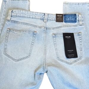 NWT...Rolla’s Men Trim Slim Denim Jeans - Size 34 - -